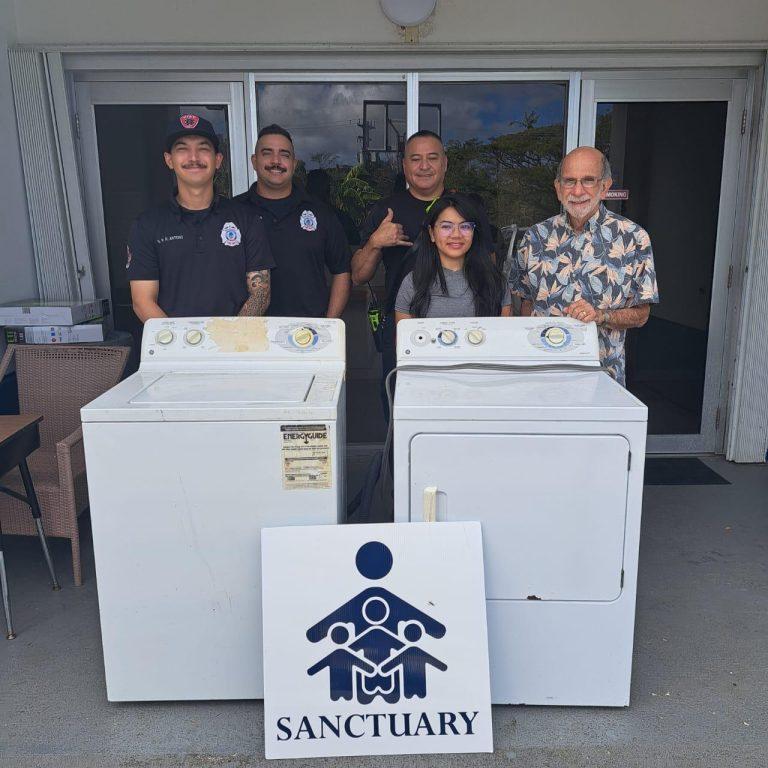 Firefighters Donate Washer And Dryer To Sanctuary KANDIT News Group firefighters-donate-washer-and-dryer-to-sanctuary-kandit-news-group